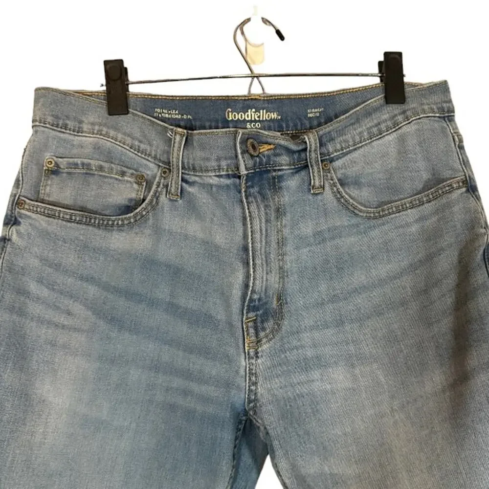 Goodfellow & Co. Men’s Blue Straight Leg Total Flex Relaxed Denim Jeans Sz 36x30